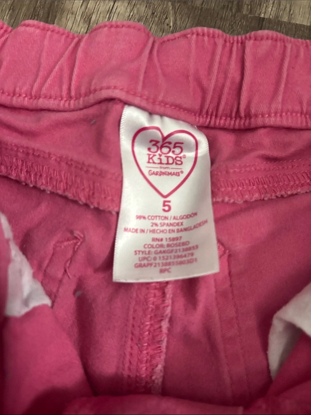Justice Hot Pink Frayed Hem Bermuda Shorts. 217